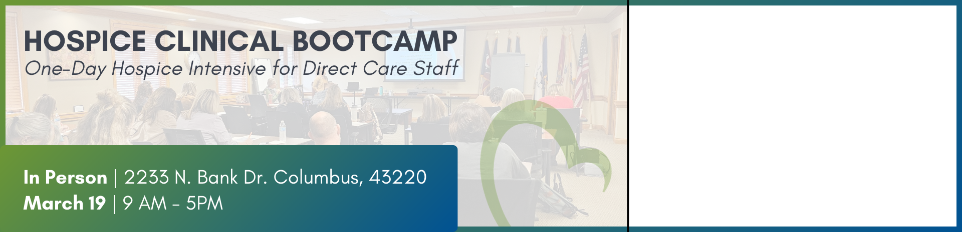 Hospice Clinical Bootcamp Website Banner